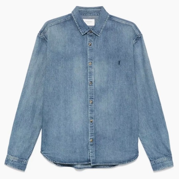 Saint Laurent Other - SAINT LAURENT YSL logo embroidered denim shirt